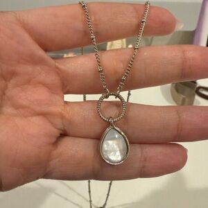 Banana Republic Silver Teardrop Necklace